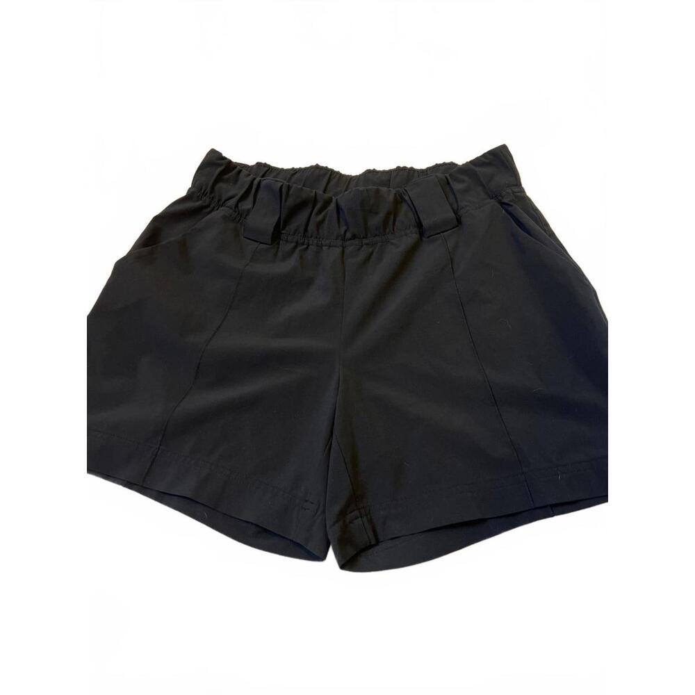 Athleta Destination Shorts Black Women's Size 6 Lightweight Activewear Running